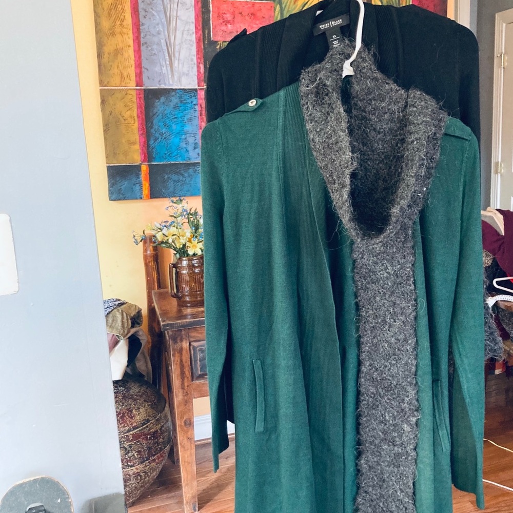 2 White House/Black Market long vests. XS
